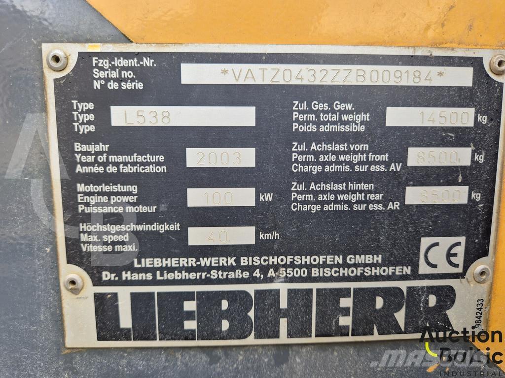 Liebherr L 538 لوادر بعجل
