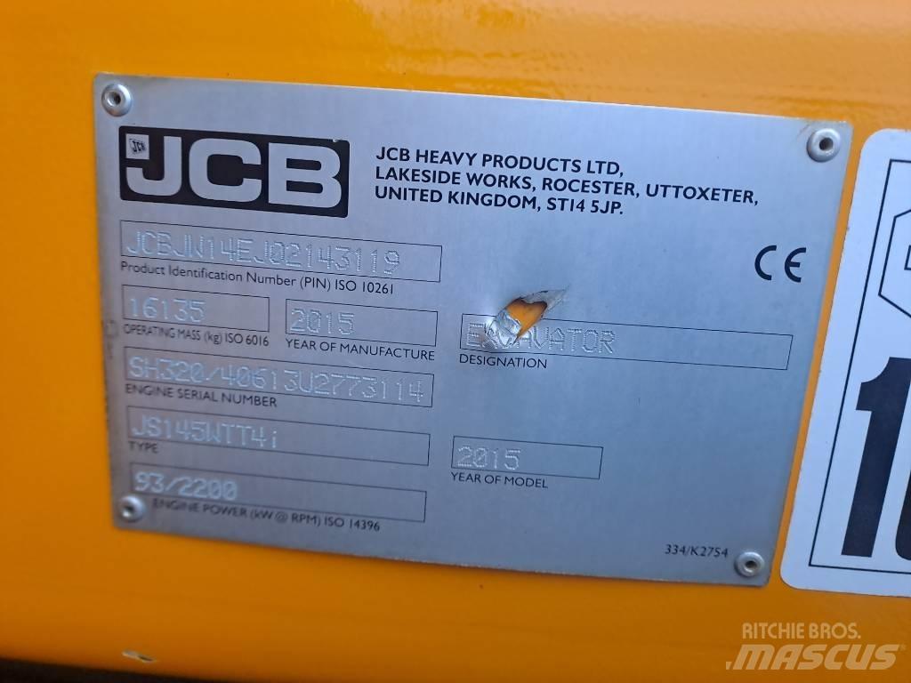 JCB JS145 W حفارات بعجل