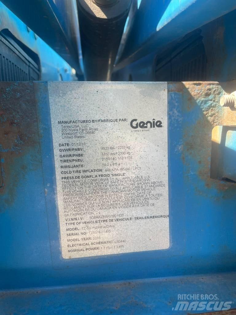 Genie TZ-50 المنصات الهوائية المثبتة على مقطورة