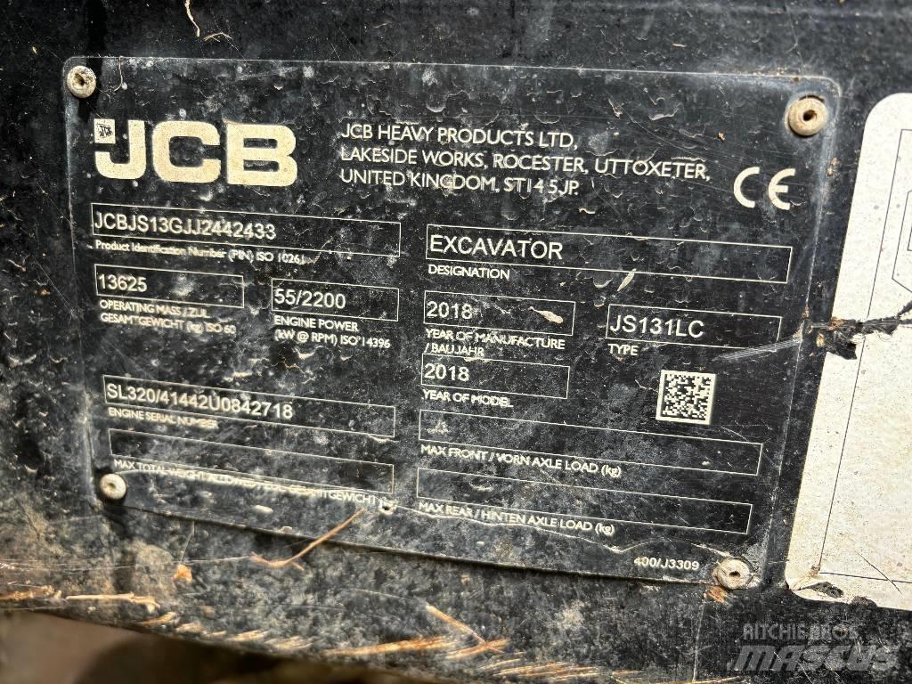 JCB JS 131 LC حفارات زحافة