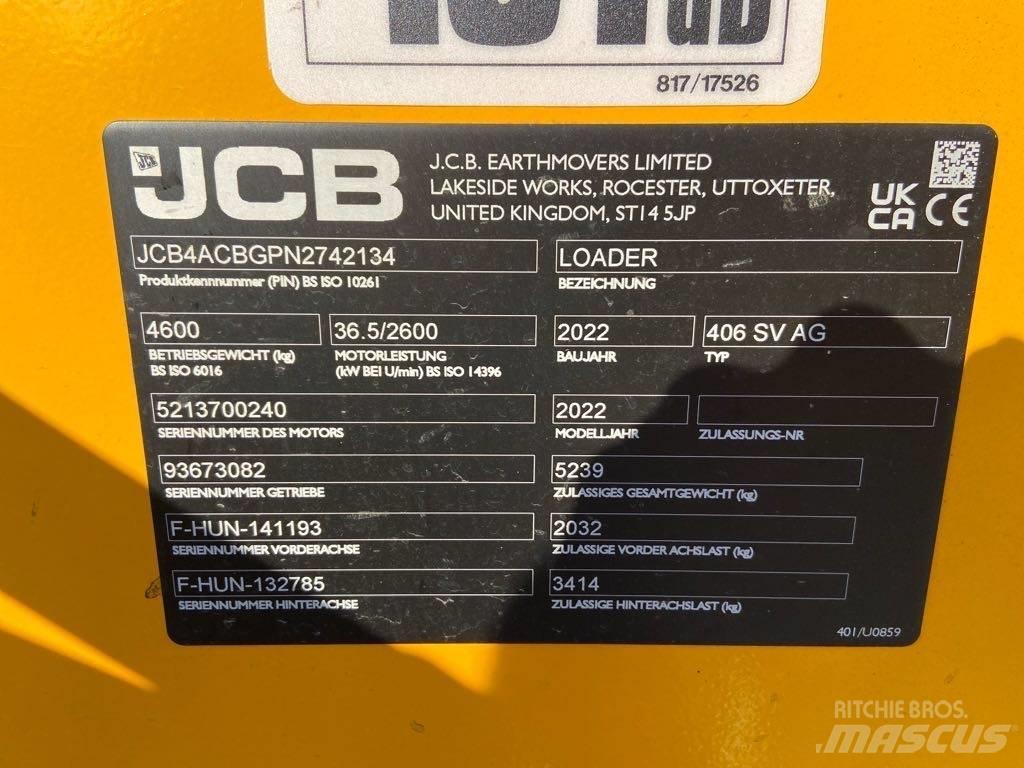 JCB 406 SV AG لوادر بعجل