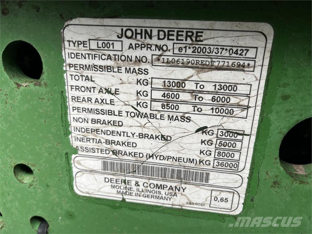John Deere 6190R الجرارات