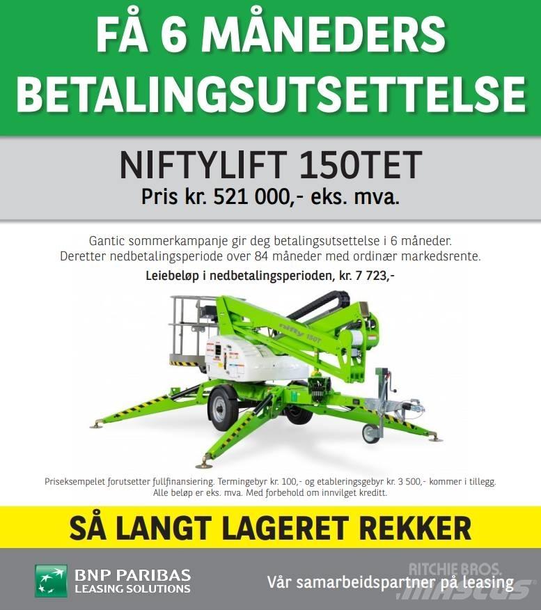 Niftylift 150TET المنصات الهوائية المثبتة على مقطورة