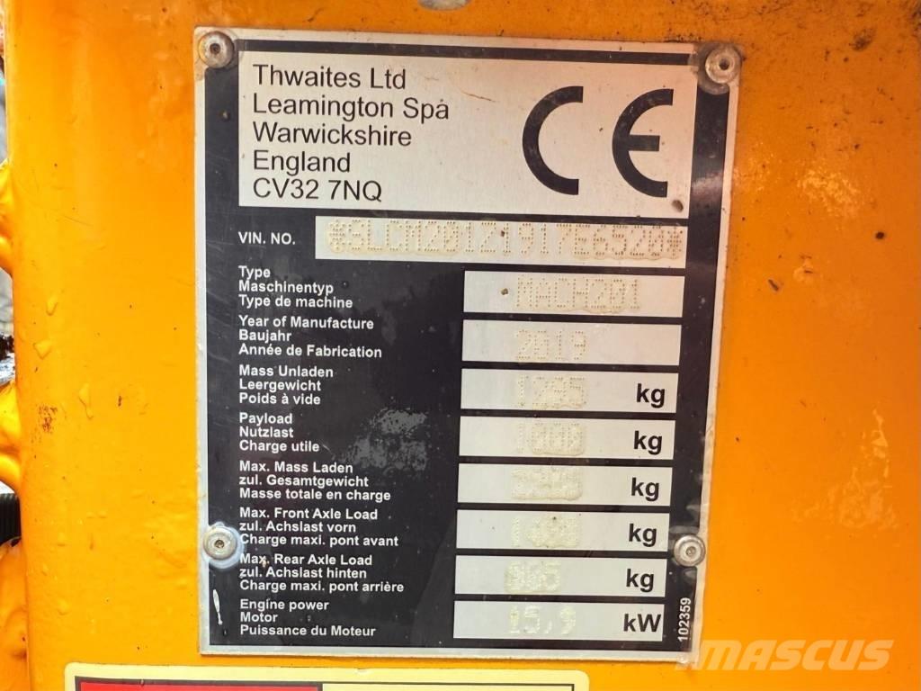 Thwaites Mach 201 عربات نقل قلابة للمواقع