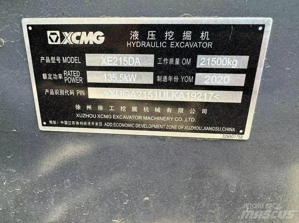XCMG XE 215 DA حفارات زحافة