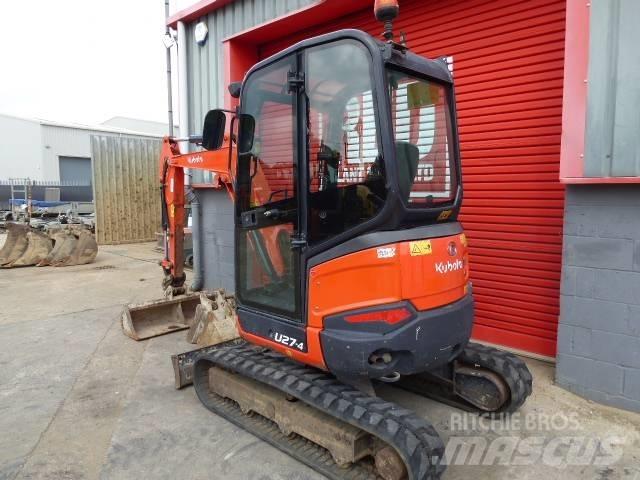 Kubota U 27-4 حفارات صغيرة أقل من 7 طن (حفارات صغيرة)