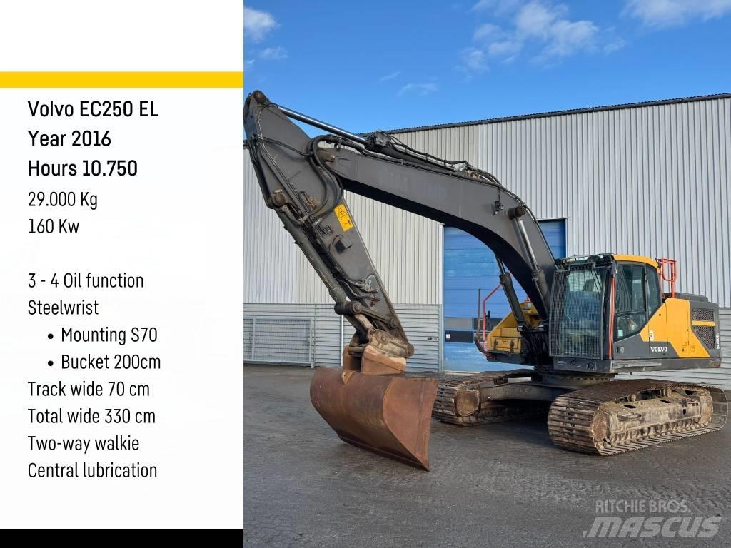 Volvo EC 250 EL حفارات زحافة