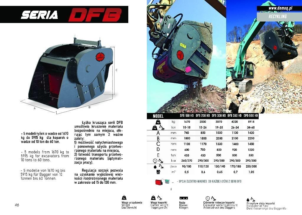  DEMOQ DFB200 سحق الدلاء