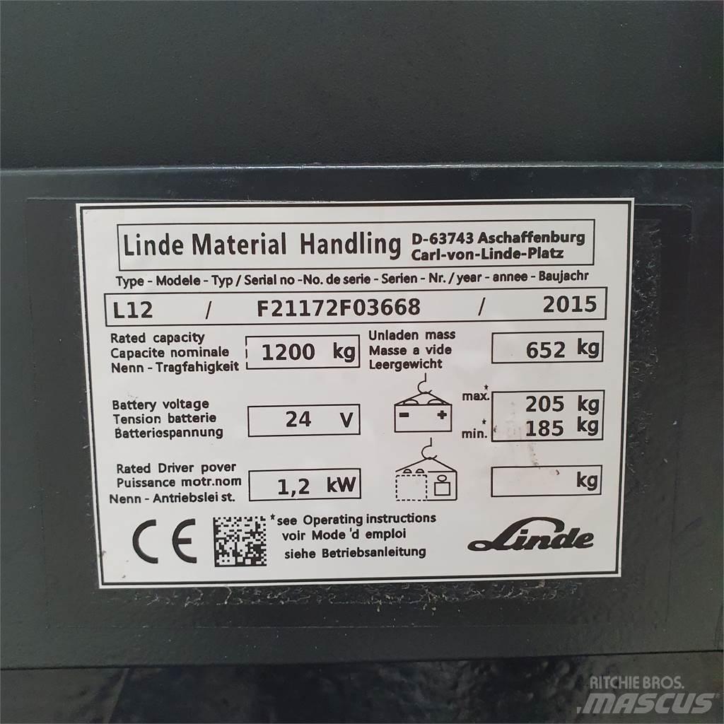 Linde L12 معدات التكديس الجوالة