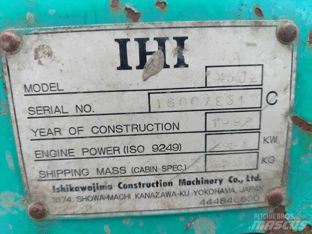 IHI 45J حفارات صغيرة أقل من 7 طن (حفارات صغيرة)