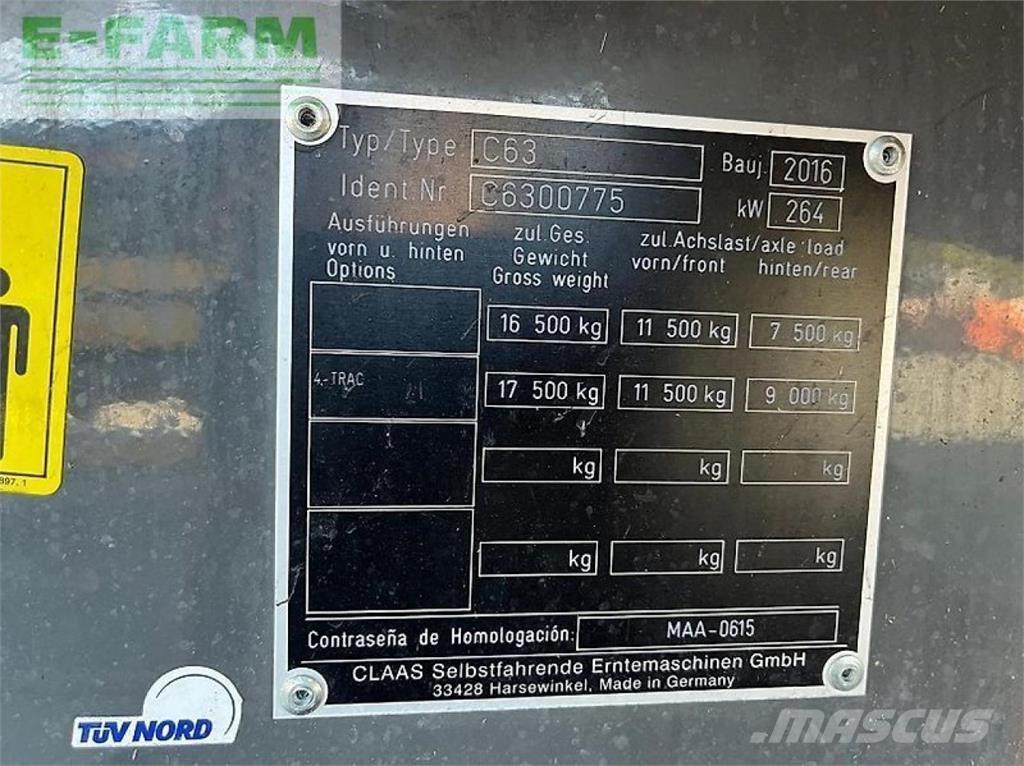 CLAAS lexion 630 حصادات