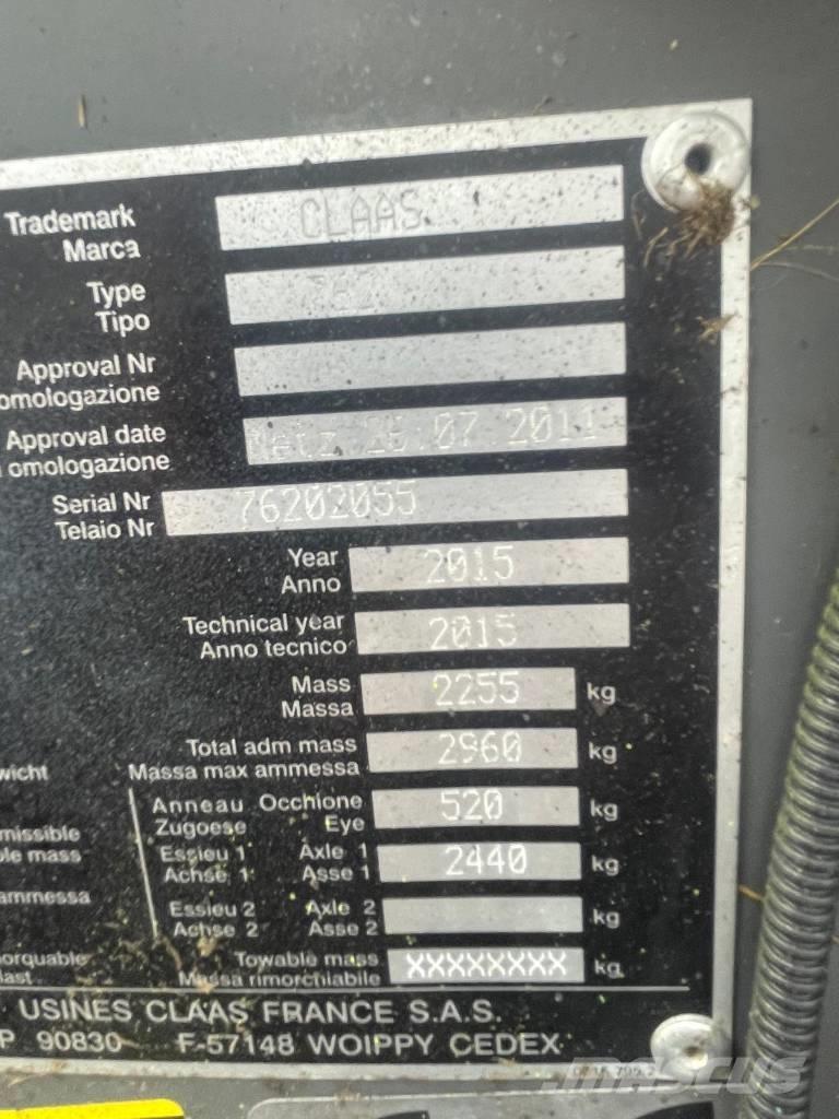 CLAAS Rollant 350 RC محزمات مستديرة