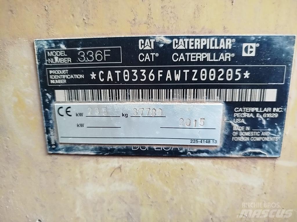 CAT 336 F حفارات زحافة