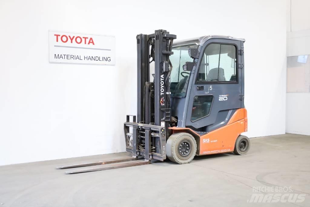Toyota 8 FBMKT 20 شاحنات ذات رافعات شوكية تعمل بالكهرباء