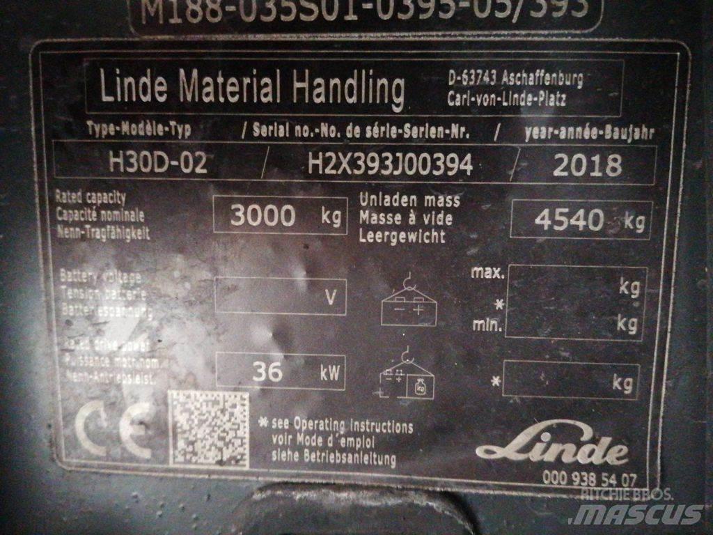 Linde H30D-02 شاحنات الديزل