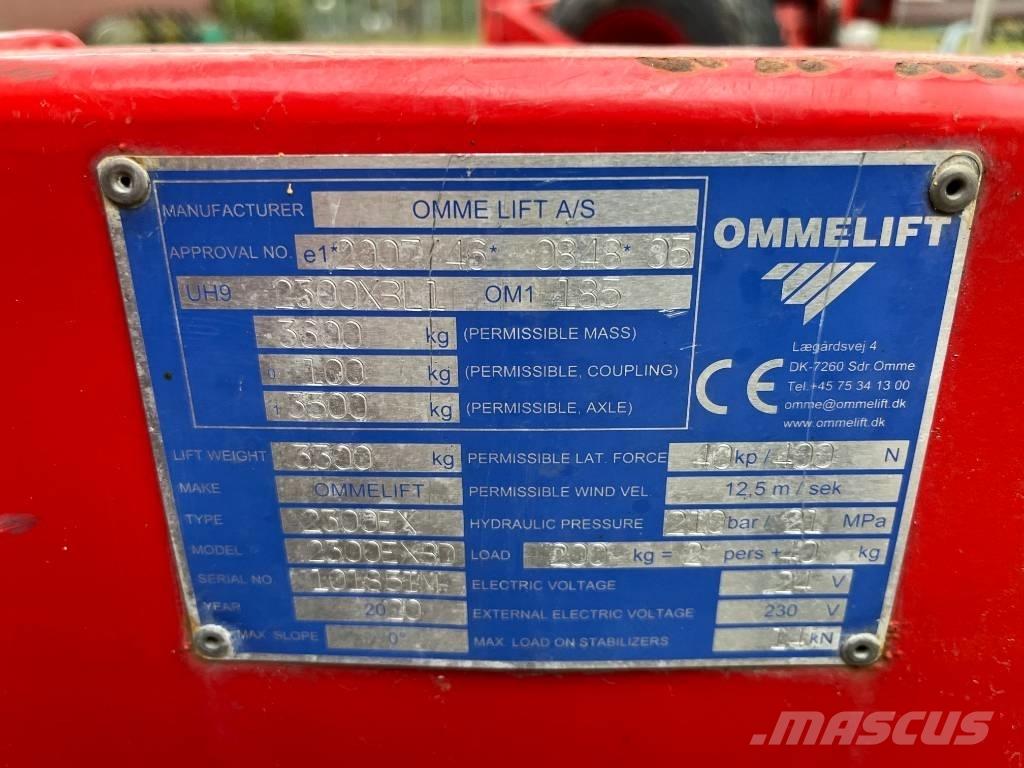 Omme 2300EXBD المنصات الهوائية المثبتة على مقطورة