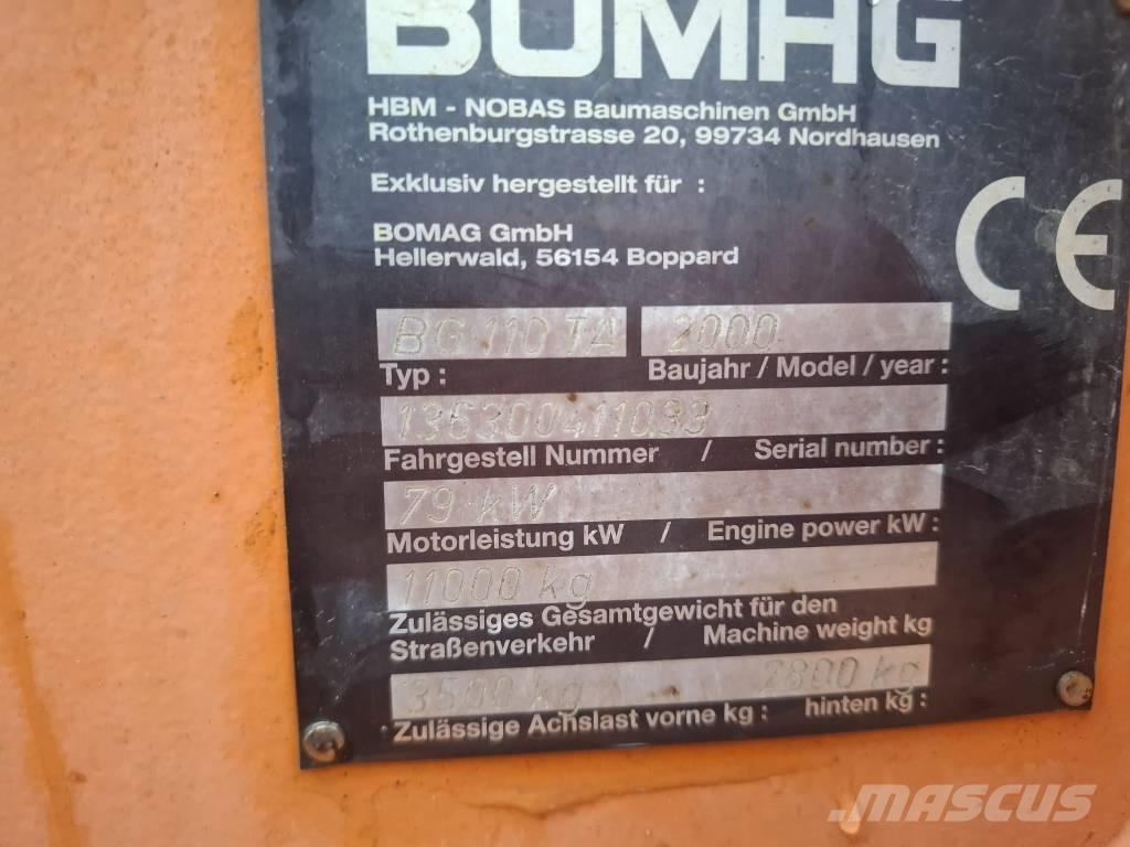 Bomag BG 110 TA معدات تمهيد الطرق