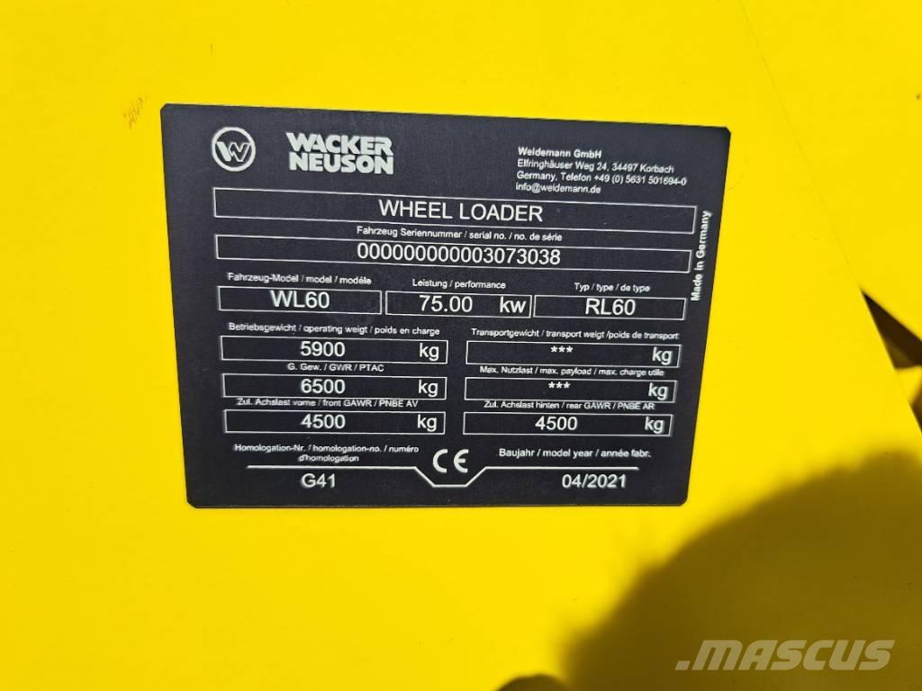 Wacker Neuson WL60 لوادر بعجل