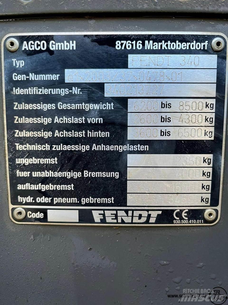 Fendt 313 Vario الجرارات