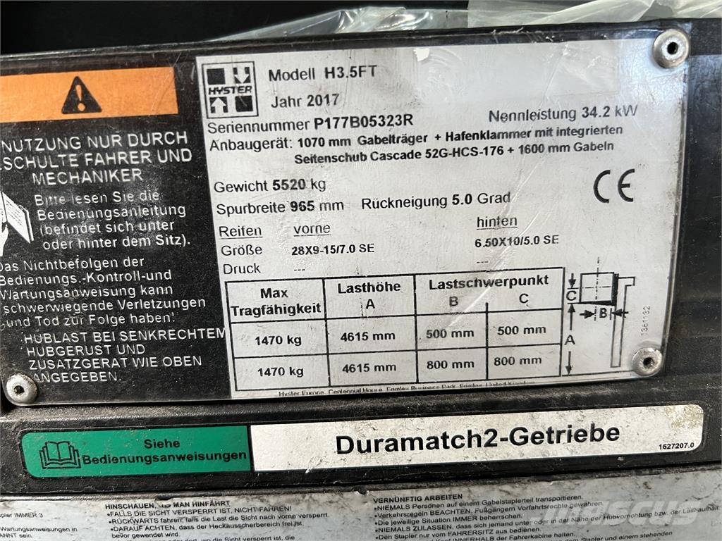 Hyster H3.5 FT/ 23R شاحنات الديزل