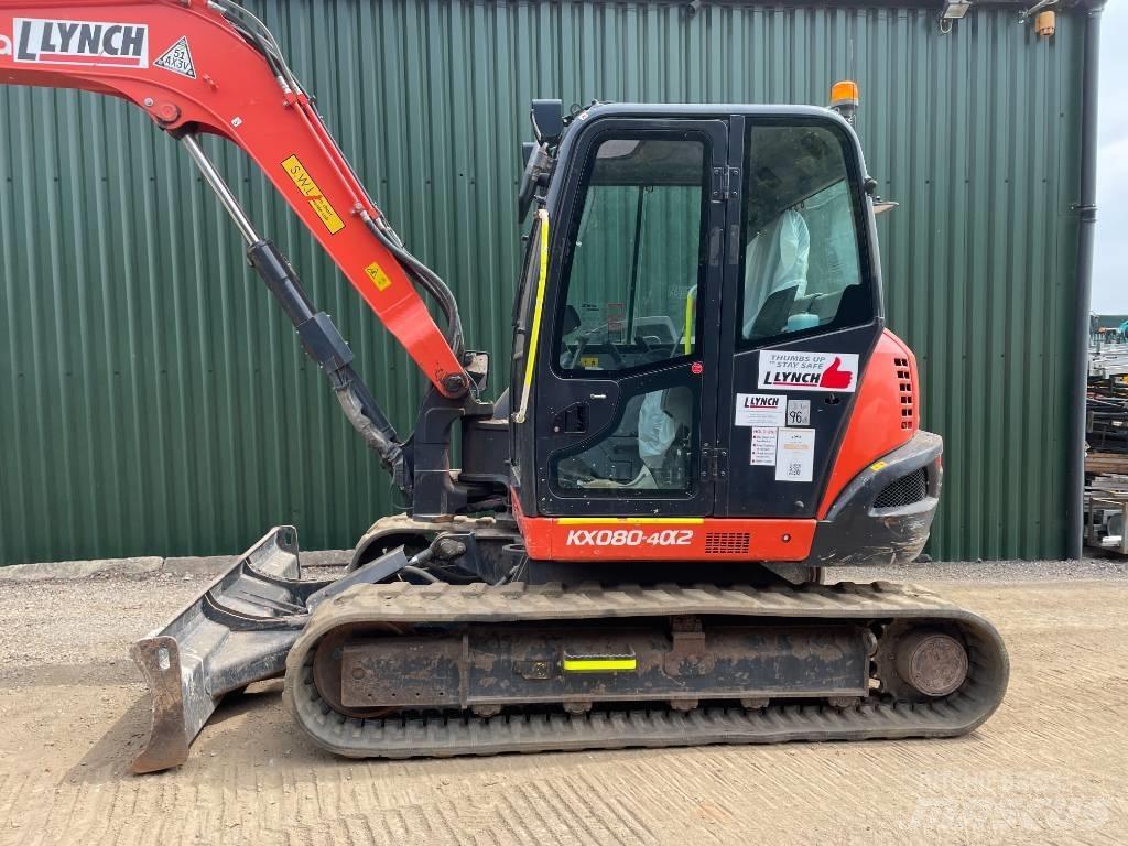 Kubota KX 080 حفارات وسط 7 طن - 12 طن