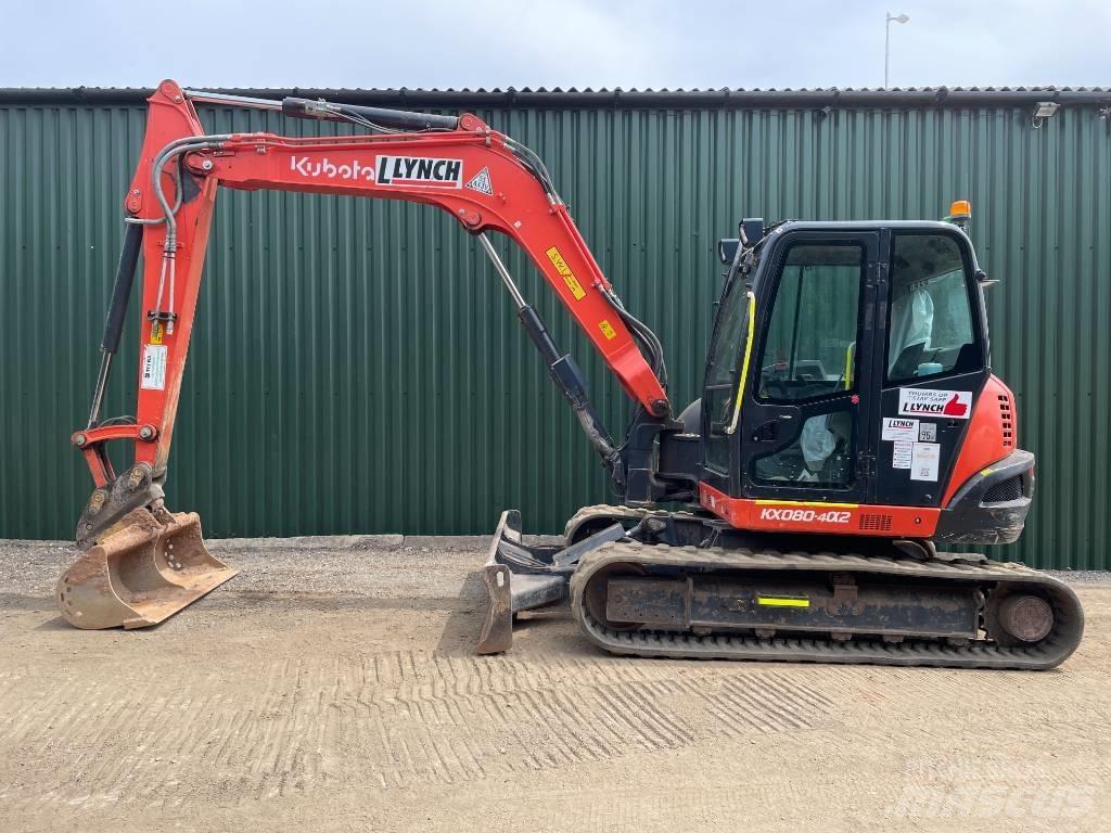 Kubota KX 080 حفارات وسط 7 طن - 12 طن