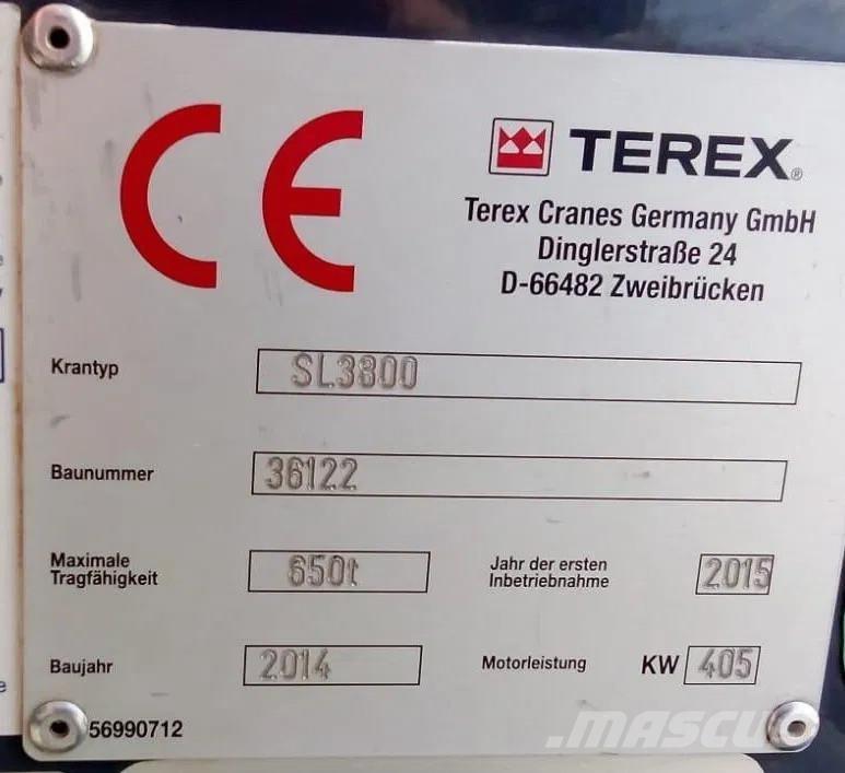 Terex SL 3800 رافعات مجنزرة