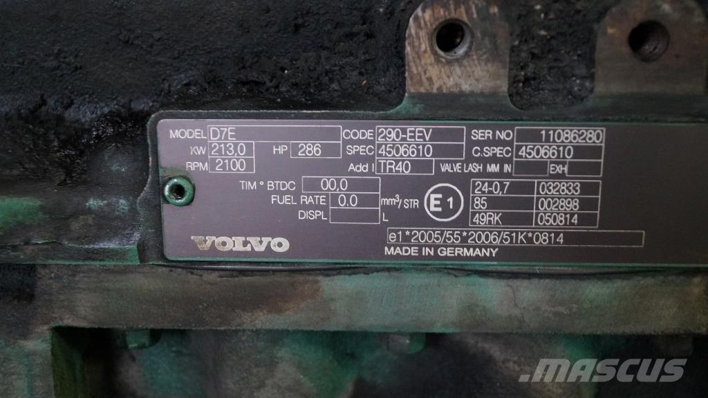 Volvo D7E 290 USED محركات