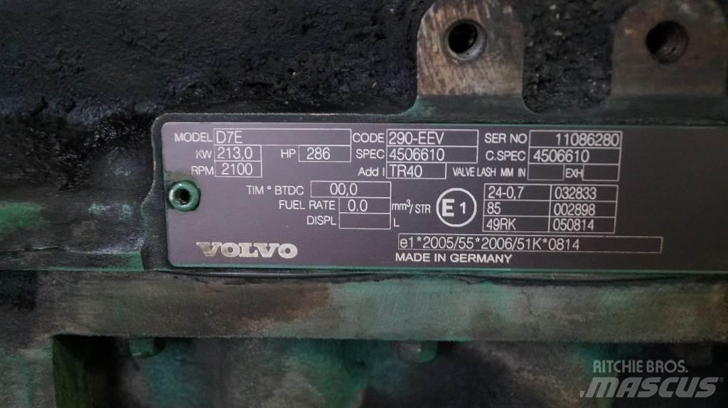 Volvo D7E USED محركات