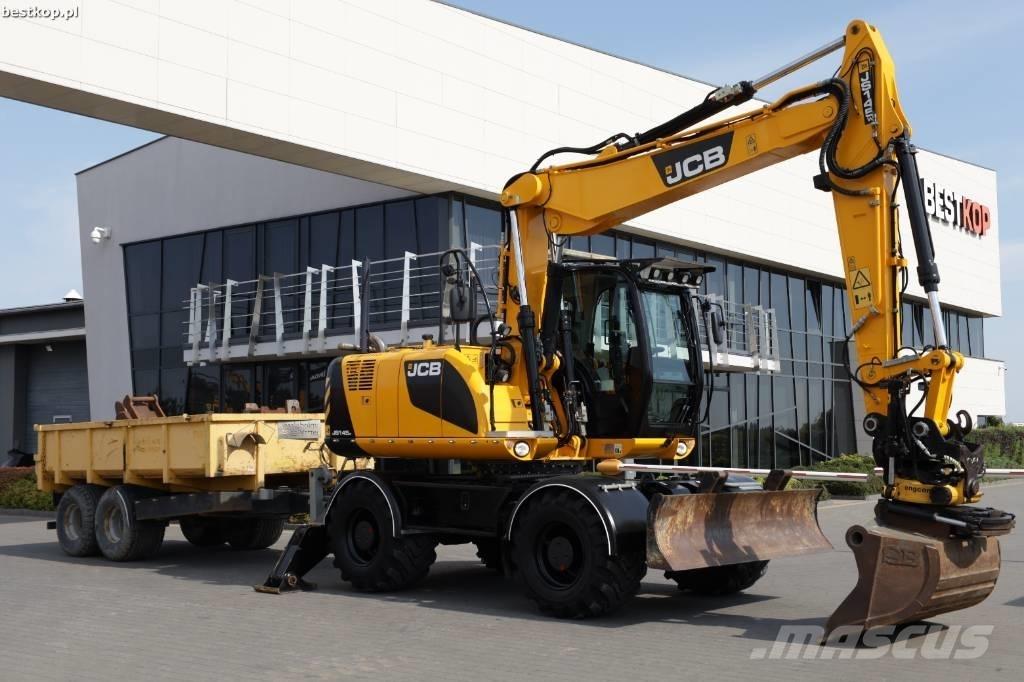 JCB JS 145 W حفارات بعجل