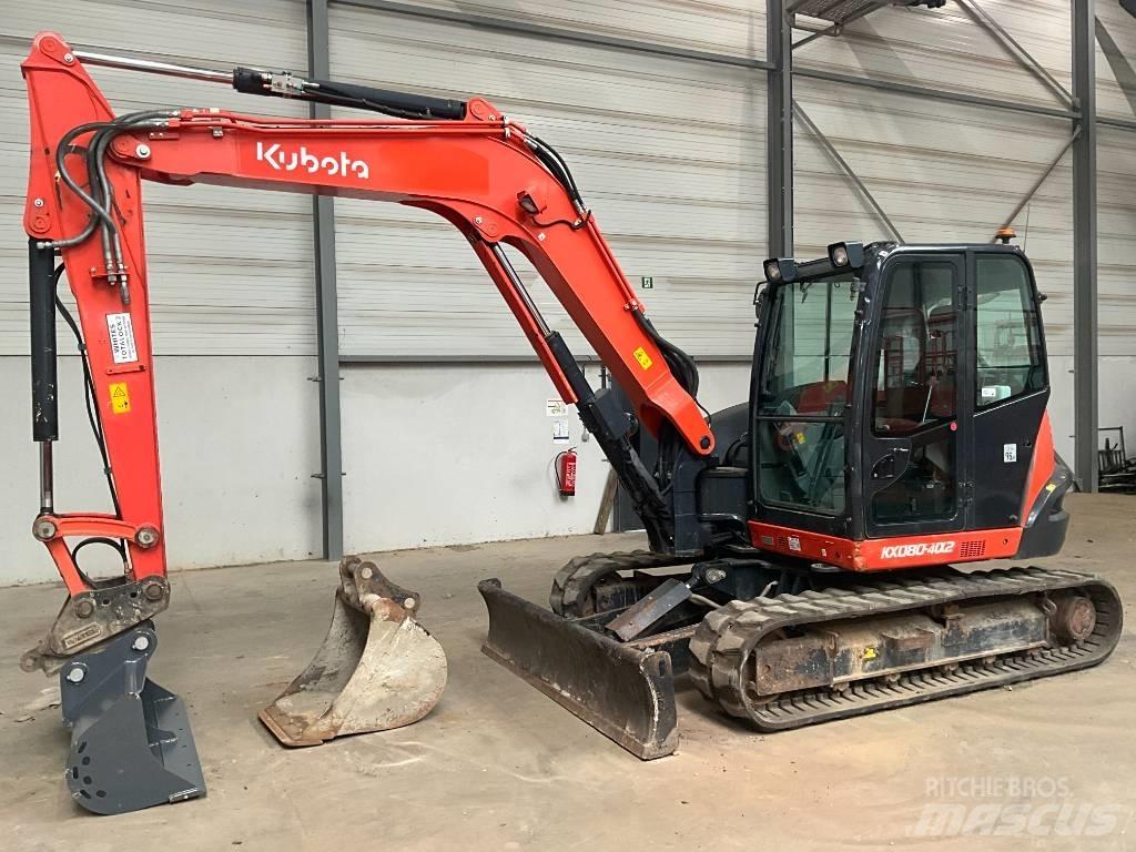 Kubota KX 080-4 A 2 حفارات وسط 7 طن - 12 طن