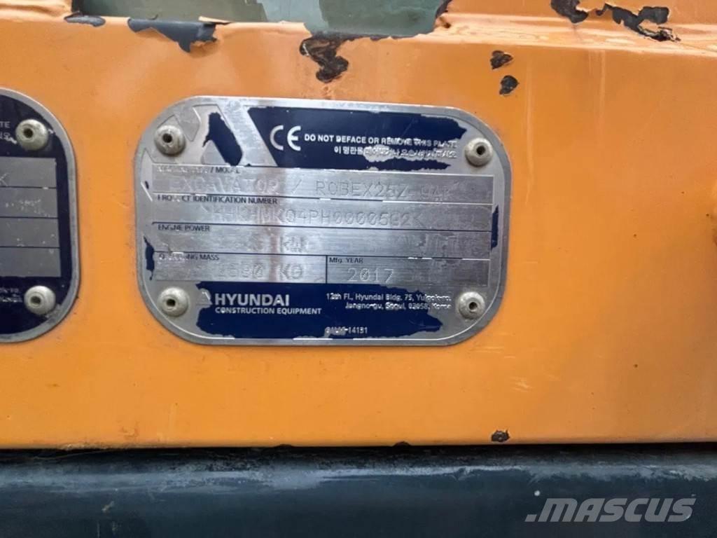 Hyundai R25Z حفارات صغيرة أقل من 7 طن (حفارات صغيرة)