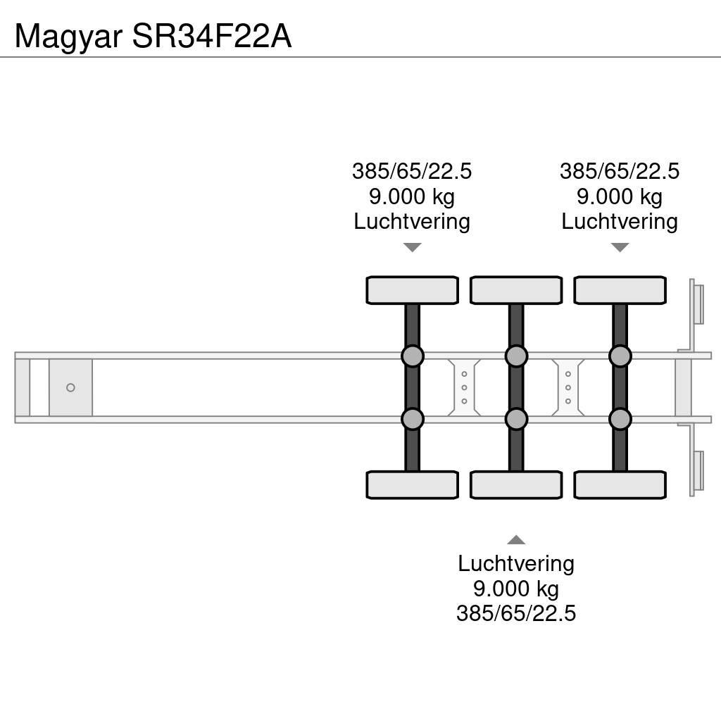 Magyar SR34F22A نصف مقطورات مقطورة 