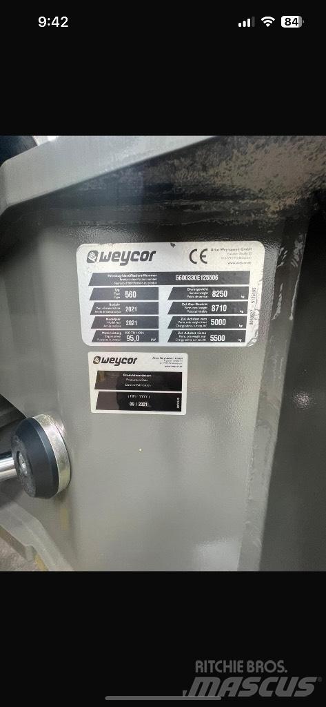 Weycor AR 560 لوادر بعجل