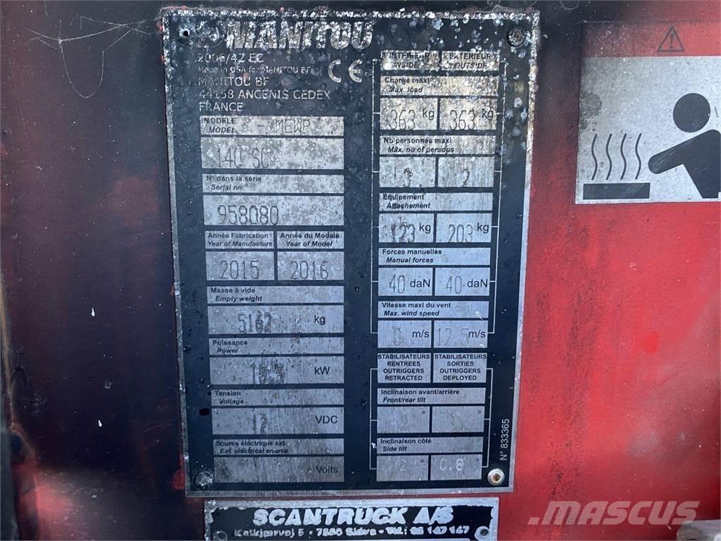 Manitou 140SC رافعات مقصية الشكل