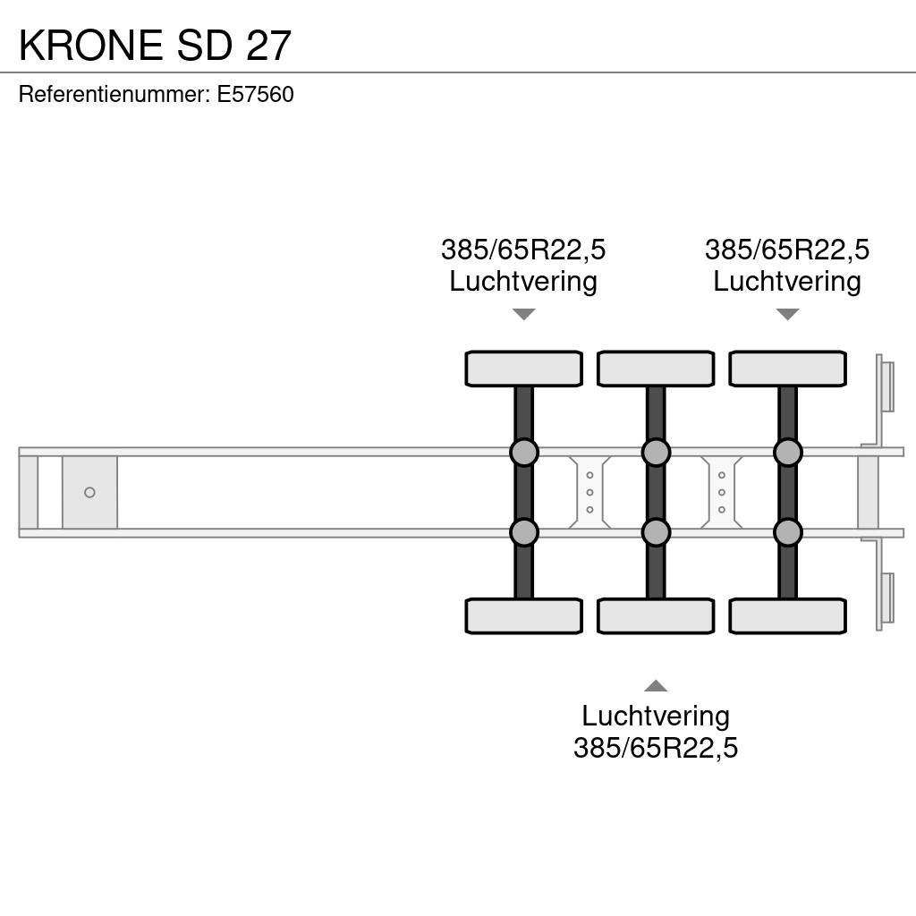Krone SD 27 نصف مقطورات بباب جانبي