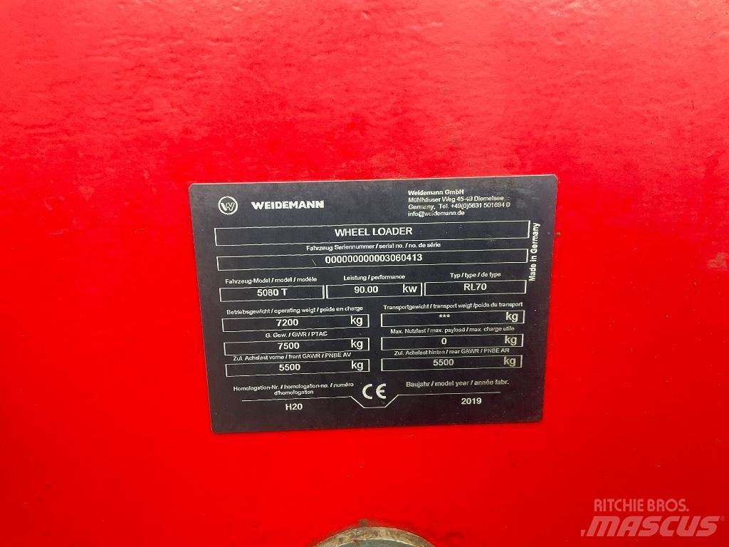 Weidemann 5080T رافعة تلسكوبية
