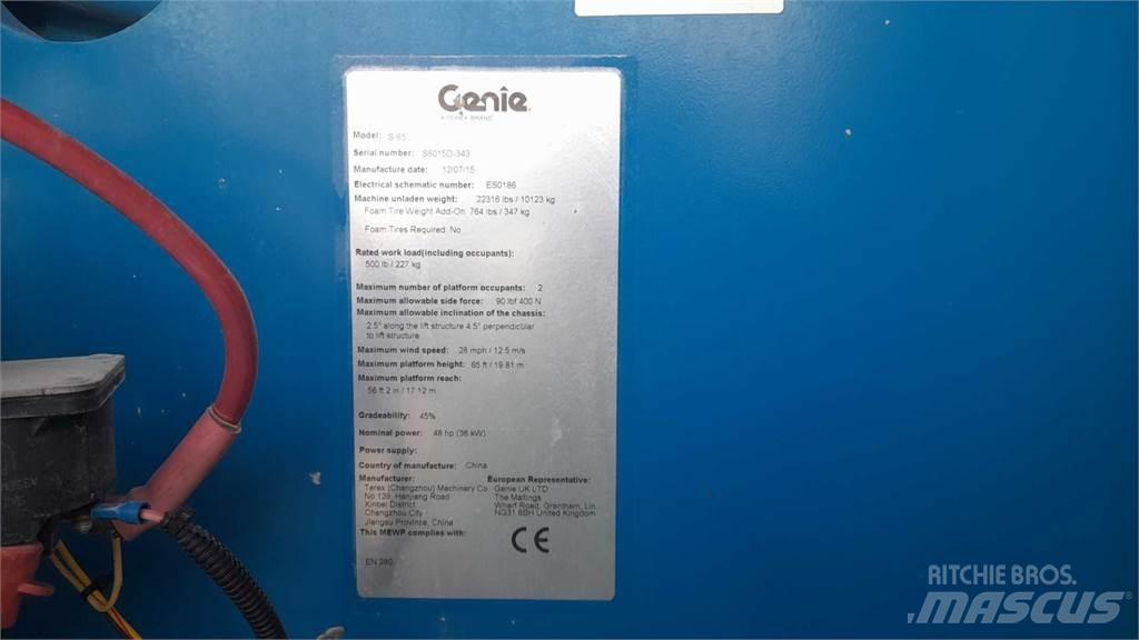 Genie S65 رافعات سلة تلسكوبية