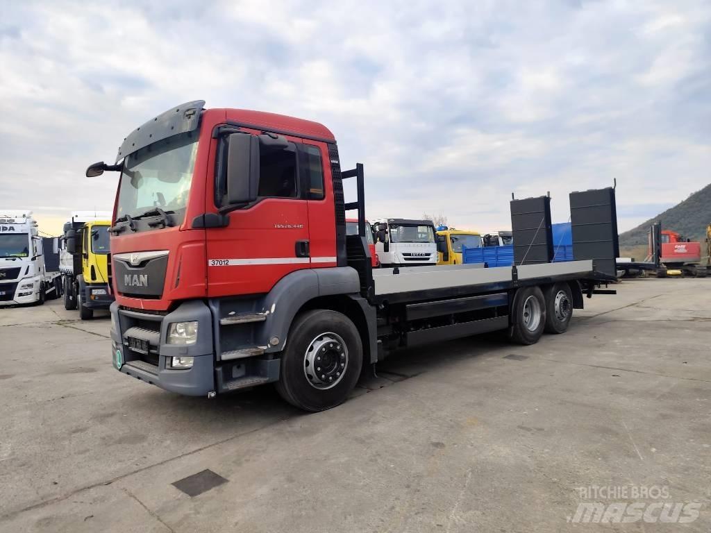 MAN TGS 26.440 شاحنات مسطحة / أوناش