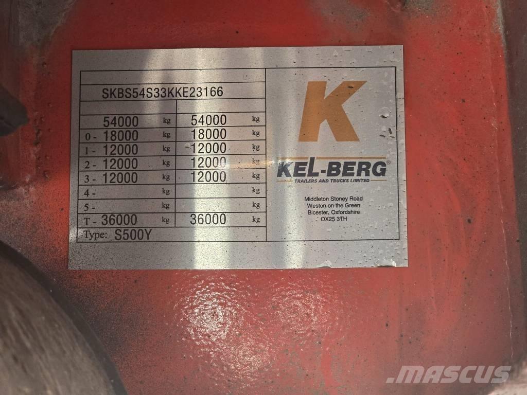 Kel-Berg 3 AS نصف مقطورات مسطحة / مفصلية الجوانب