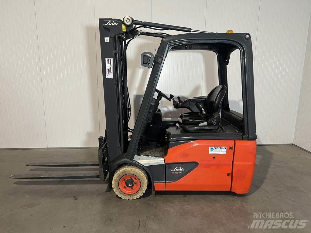 Linde E16-02 شاحنات ذات رافعات شوكية تعمل بالكهرباء