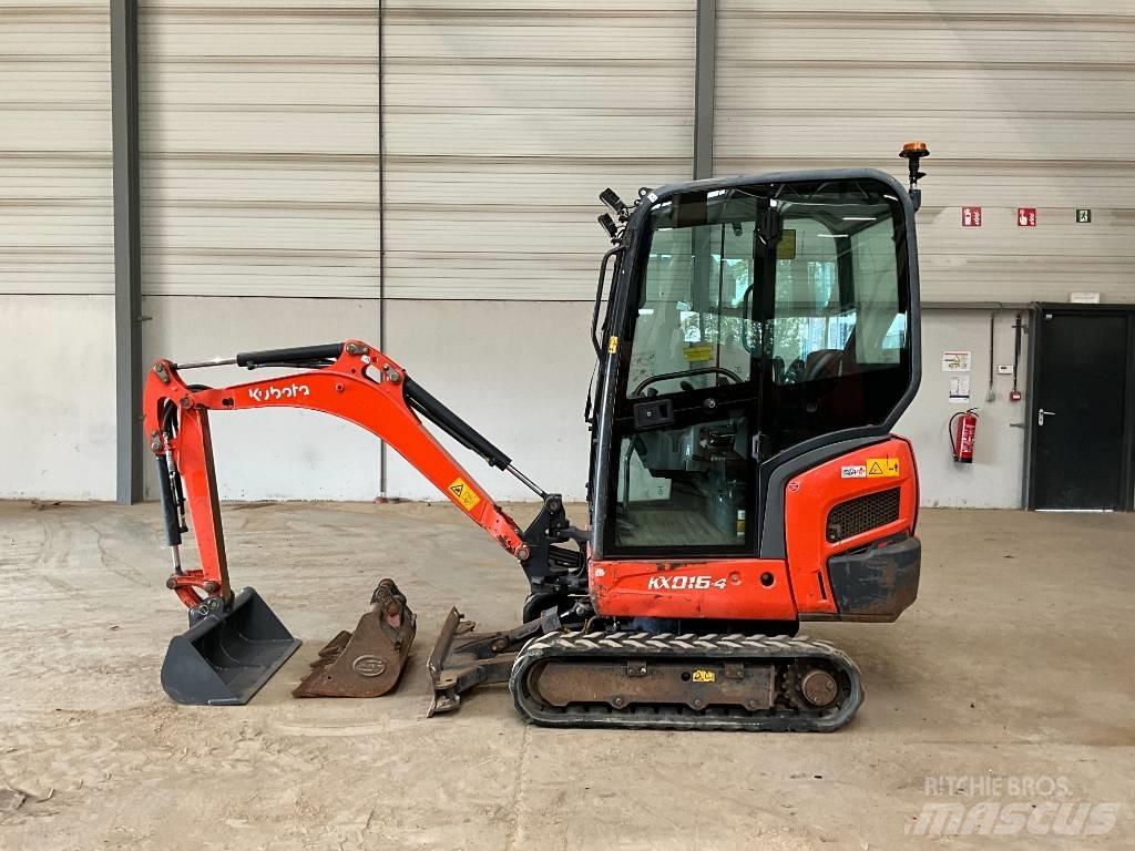 Kubota KX 016-4 حفارات صغيرة أقل من 7 طن (حفارات صغيرة)