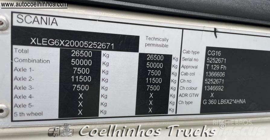 Scania G 360 شاحنات بمقصورة وهيكل