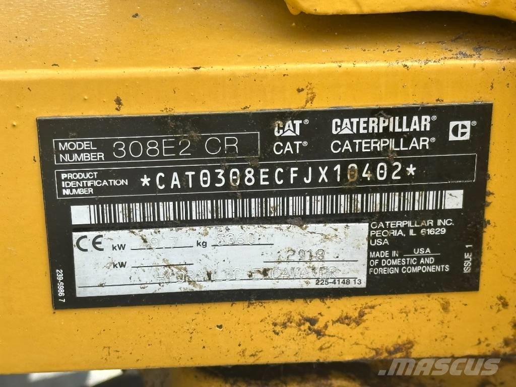 CAT 308 E 2 CR حفارات وسط 7 طن - 12 طن