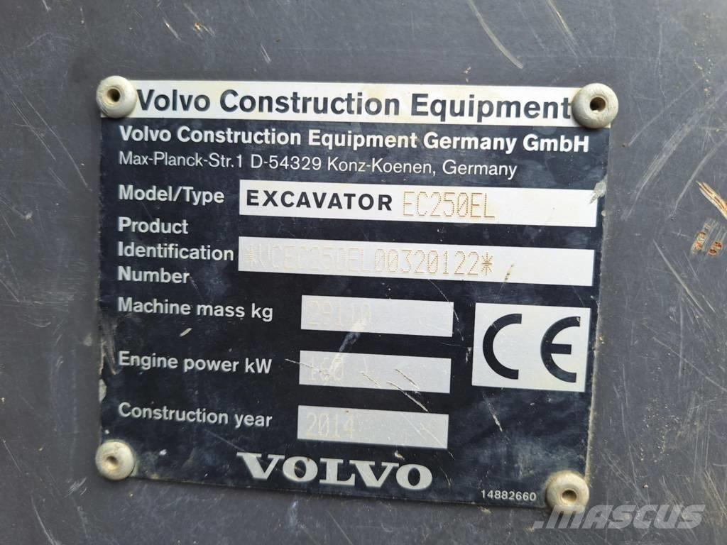 Volvo EC 250 EL حفارات زحافة