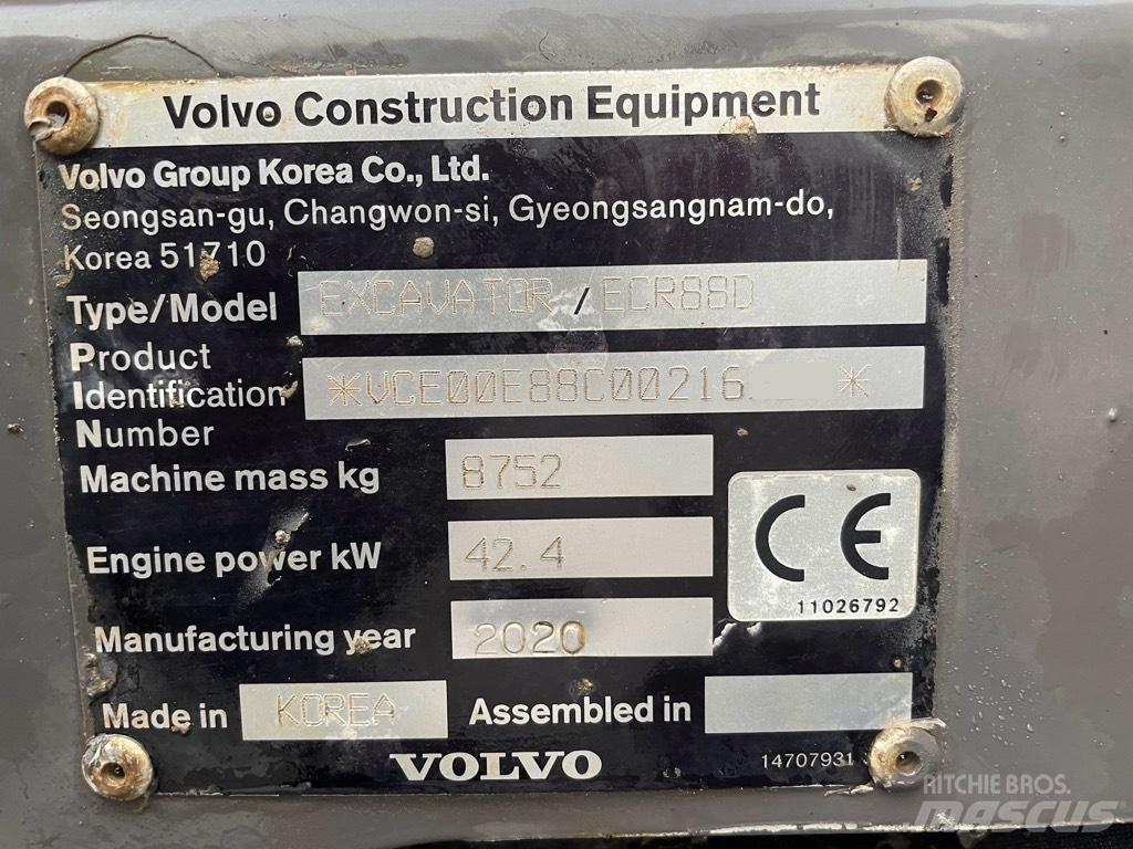 Volvo ECR 88 D PRO حفارات وسط 7 طن - 12 طن