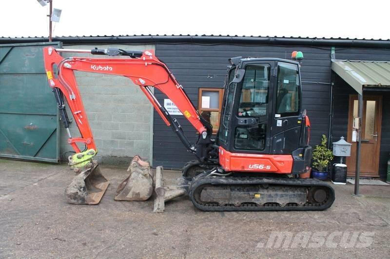 Kubota U 56-5 حفارات صغيرة أقل من 7 طن (حفارات صغيرة)