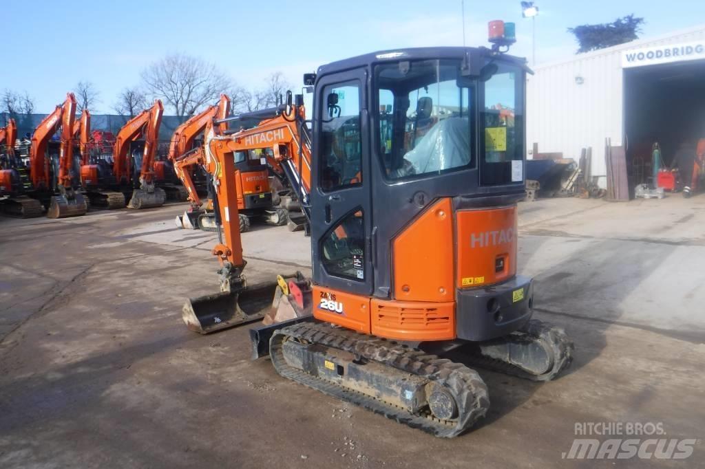 Hitachi ZX 26 U-6 حفارات صغيرة أقل من 7 طن (حفارات صغيرة)