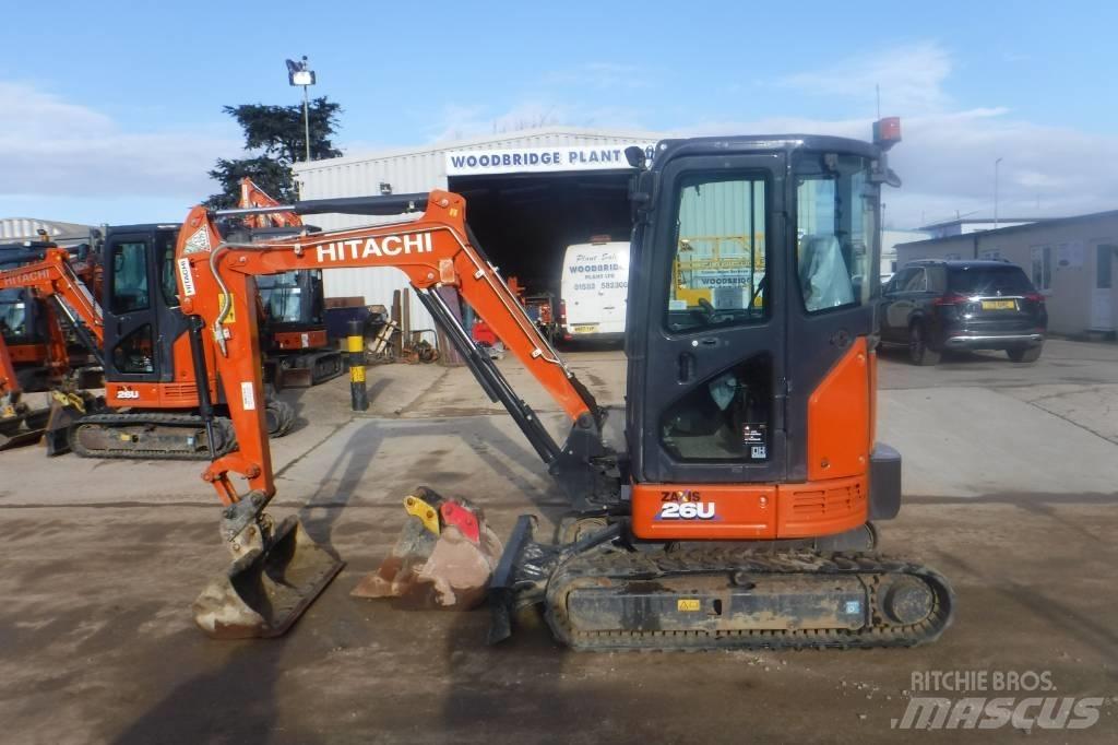 Hitachi ZX 26 U-6 حفارات صغيرة أقل من 7 طن (حفارات صغيرة)