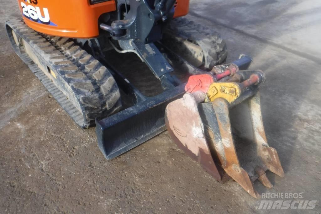 Hitachi ZX 26 U-6 حفارات صغيرة أقل من 7 طن (حفارات صغيرة)